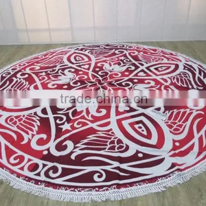Round Beach Towels Mandala Circle Prints thumbnail-1