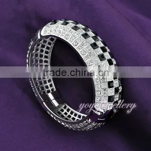 Luxury Latest Design Vogue Jewellery 18k Gold Bangle Saudi Arabia Bangle Bracelet thumbnail-4