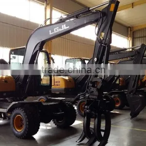 Used Mini Excavator, Excavator Used Cheap,LG6100 Excavator, Walking Wheel Excavator, 10T Wheel Excavator thumbnail-1