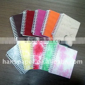 Cheap Promotional Spiral Notebook With Handmade Paper Cover thumbnail-1
