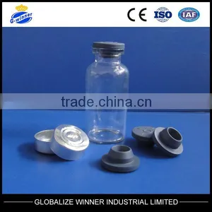 15ml Tubular Clear Injection Vials With Aluminum Cap With Rubber Stopper thumbnail-1