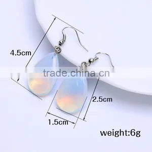 2016 New Factory Direct Natural Stone Opal Drop Earrings SMJ0146 thumbnail-2