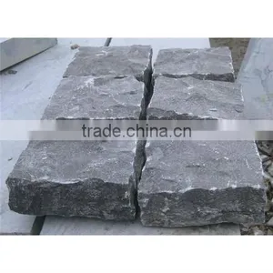Black Granite Cobblestone Driveway Pavers thumbnail-1