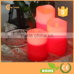 3Pcs Wireless Led Flameless Candles Lights Set Red Whiteled Flameless Candles Lights Set thumbnail-4