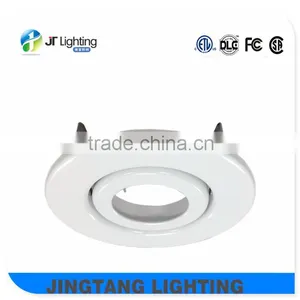 3.5'' Matte White and BN Color Adjustable Inner Ring Gimbal Trim Fit for Led Pot Light and Bulb Etl Listed thumbnail-1