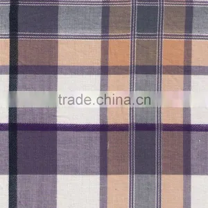 100%cotton Poplin for Shirt in Ceck Pattern thumbnail-1