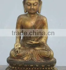 Chinese Antique Antique Brass Buddha Statue Quality Choice thumbnail-1