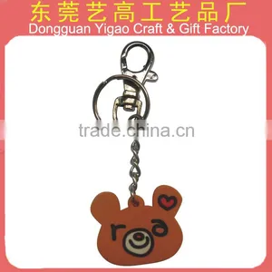 Soft PVC Rabbit Foot Key Chain thumbnail-3