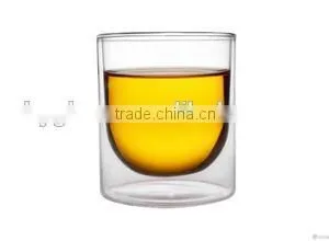 100ml Hand Blown Double Wall Glass Cup thumbnail-1