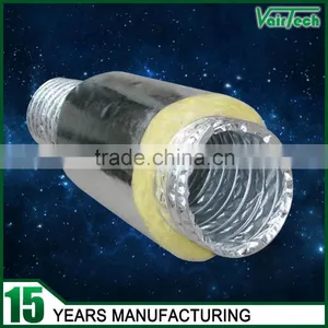 16~48KG/M3 Air Conditioning Rectangular Aluminium Insulation Flexible Duct thumbnail-1