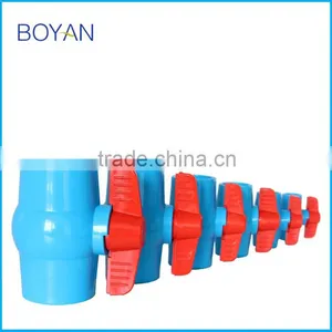 1/2" -6" Inch Plastic 2 Way Water Tap Connector Pipe Joint Ball Valve thumbnail-4