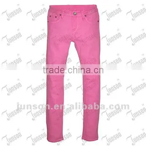 Fashion Lady's Color Denim Jeans thumbnail-1