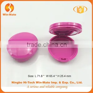 High Quality Round Shimmer Free Sample Pink Blush Case thumbnail-1