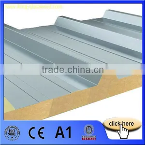 Rockwool Metal Roofing Sandwich Panel Price With CE thumbnail-3