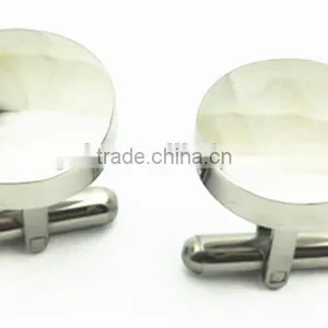 Steel Custom Made Cufflinks Blank Make Custom Cufflinks thumbnail-1