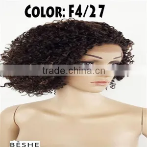 Factory Price Stock Brazilian Remy Human Hair Afro Kinky Curly Full Lace Wigs thumbnail-3
