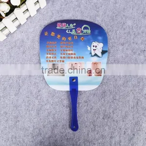 13cm Handle Plastic pp Custom Plastic Hand Fan Promotional Advertising Fan Mini Hand Fan thumbnail-4