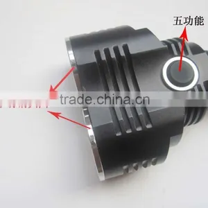 Rechargeable T6 Two Head Highpower Led Flashlight thumbnail-6