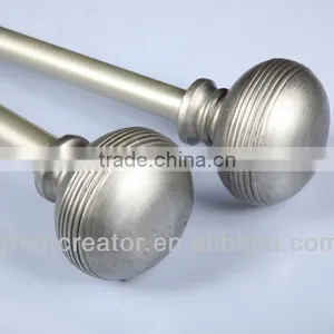 Model of Living Room Curtain Rod Set With Stone Dome Curtain Finials thumbnail-6