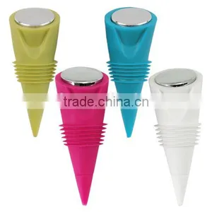 Unique Silicone Wine Bottle Stopper Colorful Wine Stopper thumbnail-2