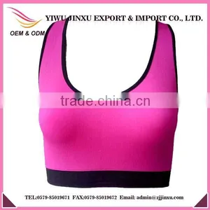 OEM Service Custom Sublimation Seamless Yogawear Hollow-out Back Fitness Running Ladies Sports Bra thumbnail-1