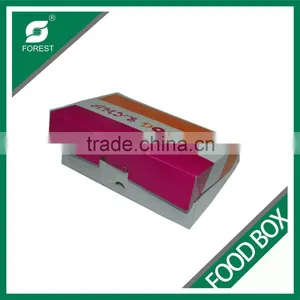 ECO-FRIENDLY DISPOSABLE DONOT PACKAGING BOXES COATED PAPER TAKE AWAY FOOD DELIVERY BOX FOR SALE thumbnail-1
