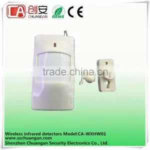 Wall-mounted Installation 9V Laminated Batteries Sensor Waterproof Wireless Infrared Detector thumbnail-1