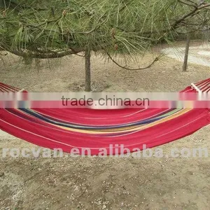 Cotton Canvas Hammock With Wooden thumbnail-1