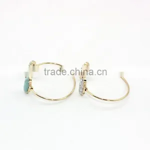 Custom Jewelry Factory Turquoise Thin Bangle Bracelets thumbnail-2