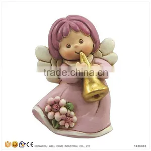 Resin Fridge Magnet Minature Music Angel Figurine thumbnail-1