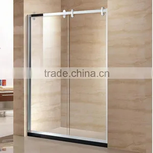 China Bathroom Free Standing Shower Door , Simple Shower Screen for Home D55 thumbnail-1