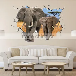 Custom Cartoon Room Decor 3D Vinyl Wall Stickers/living Room Decorative Wall Sticker thumbnail-1