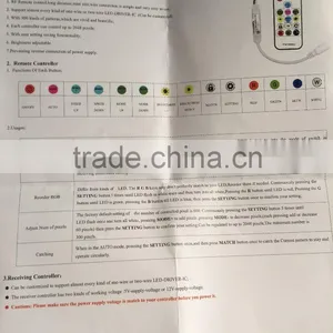 SP103E RF Controller 14key for DC5V WS2812 DC12V WS2811 Dream Color LED Strip Light thumbnail-3