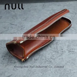 Genuine Leather Pen Holder Box With Zipper thumbnail-5