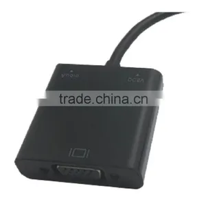 100% New HDM I to VGA With Audio and DC Jack HDM I Adapter for Computer/laptop thumbnail-4