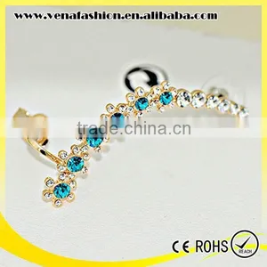 Mix Colors 26K Plated Gold Wrap Clip Ear Cuff Earrings thumbnail-4