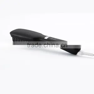 Digital Electric Hair Straightener Brush Comb Detangling Straightening Irons Hair Brush EU/ US/ UK Plug thumbnail-1