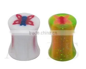 Butterfly Logo Ear Taper Pug 12g 14g 16g thumbnail-1