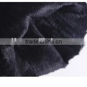 Ladies Wearing Leather Gloves With Gradient Rex Rabbit Fur Trim Genuine Sheep Skin thumbnail-6