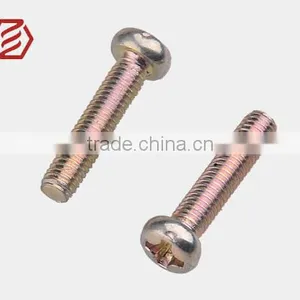 GB 818-1976 Cross Recessed Small Pan Head Environmental Protection Color Zinc Plated Screw thumbnail-1