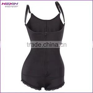 Black Stylish Hook Eyes Latex Women Slimming Body Shaper Bodysuit thumbnail-3