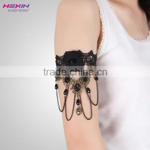 Gothic Lace Handmade Tassel Gothic Beads Drop Chain Bracelets thumbnail-4