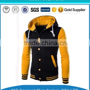 OEM Custom Men Sweater Button Placket Hoodies Street Wear thumbnail-2