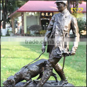 Custom Large Animal Sculpture Bronze Horse European Bronze Warrior Knight Bronze Horse Sculpture thumbnail-5