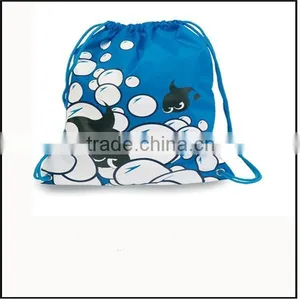 14 oz Green Custom Drawstring Canvas Bag thumbnail-6