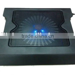 2012 Hottest Aluminum & Plastic Cooling Pad for Laptop With USB Hub thumbnail-1