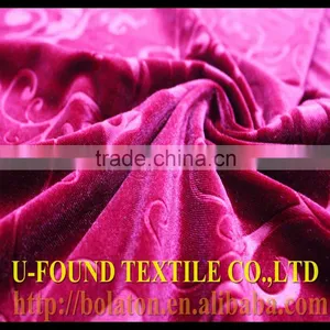 HIGH QUALITY EXPORT 100%POLYESTER WARP KNITTING JACQUARD SHINNY WARP KOREA VELVET,WARP KNITTED PLAIN DYED EMBOSSED VELVET FABRIC thumbnail-4