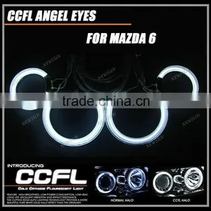 High Quality Ccfl Car Angel Eyes Headlights for Mazda 6, Multicolor Angel Eyes Ring thumbnail-1