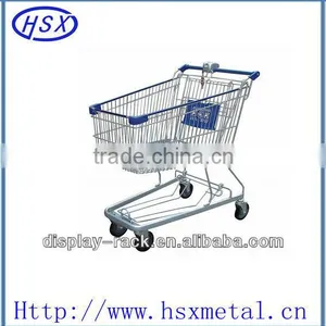 120 Liter Supermarket Shopping Cart Shopping Trolley HSX-S431 thumbnail-1