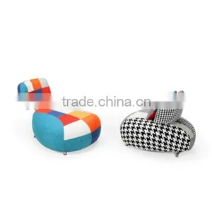 Patchwork Backrest Adjustable Ottoman thumbnail-6